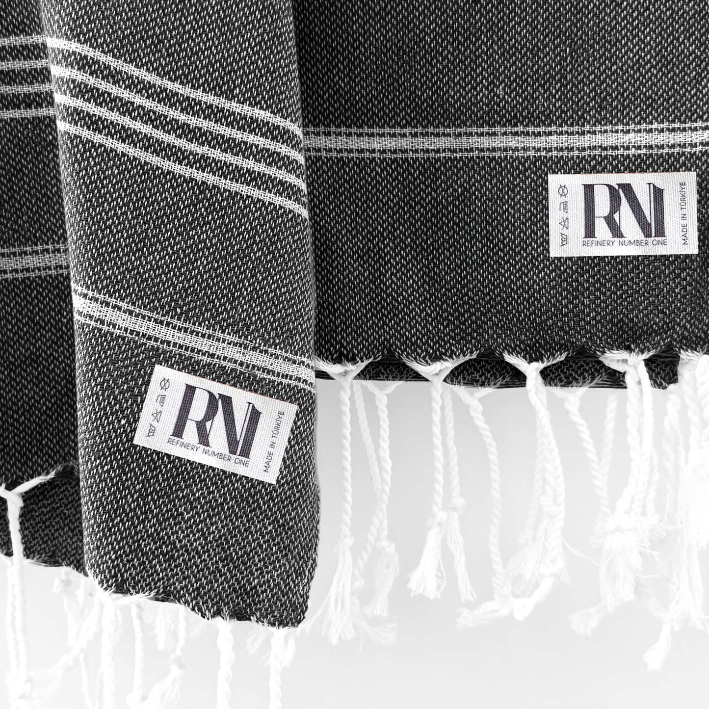 Istanbul Classic Turkish Hand Towel Set of 2 for Kitchen, Bath, Beach, Gym, and Yoga 17"x30"