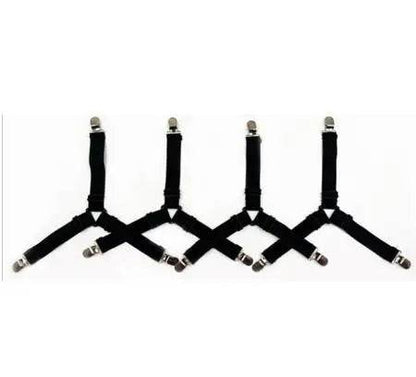 4-Piece Bed Sheet Holder Straps Set for Secure Mattress Fit