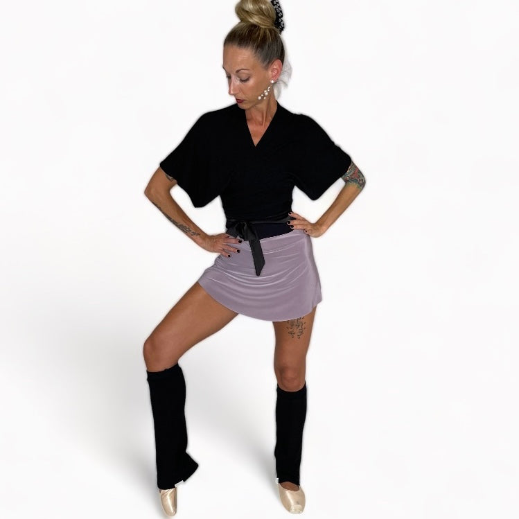 Sweater Knit Knee High Ballet Leg Warmers Luxe Black