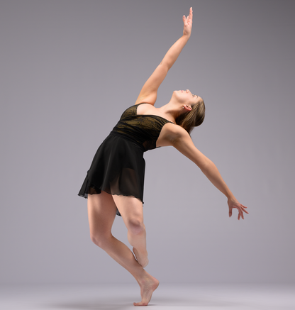 Black Chiffon Ballet Wrap Skirt - Classical