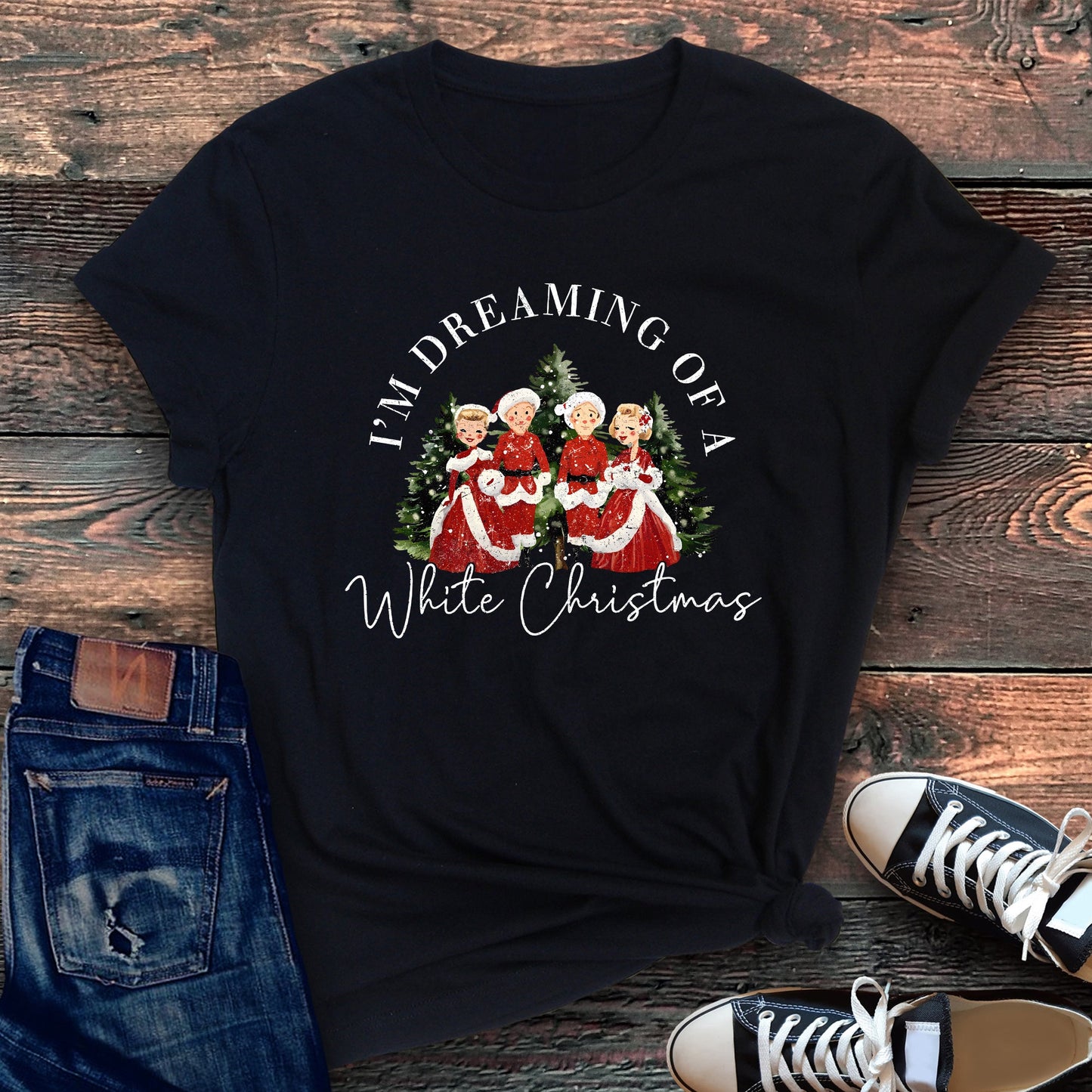I'm Dreaming Of A White Christmas Movie, Super Soft Tshirt, Classic, Musical