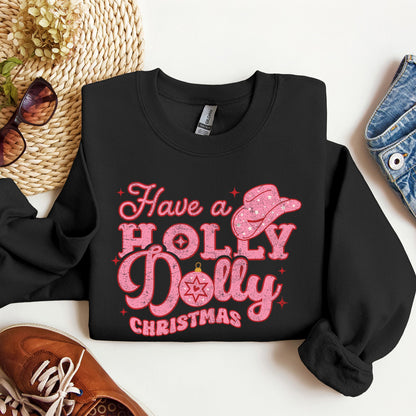 Holly Dolly Christmas, Country Music, Christmas Sweatshirt