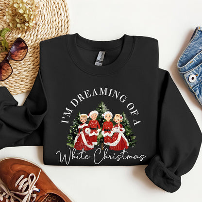 I'm Dreaming Of A White Christmas, Sweatshirt, Retro, Movie, Classic
