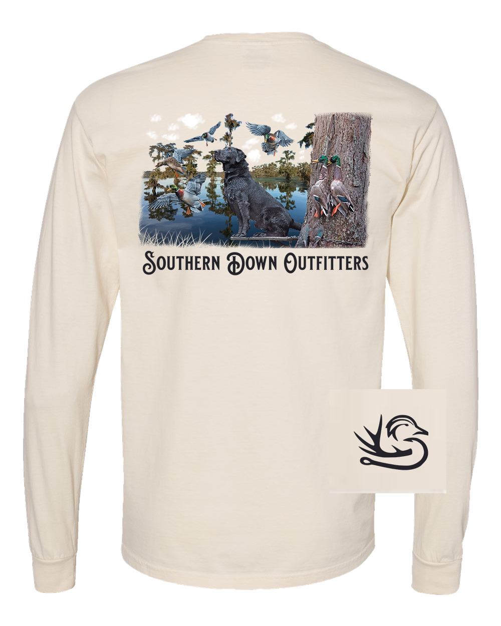 Black Lab Swamp Long Sleeve Tee