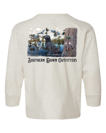 Black Lab Swamp Long Sleeve Youth Tee