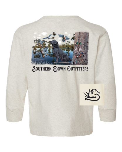Black Lab Swamp Long Sleeve Youth Tee