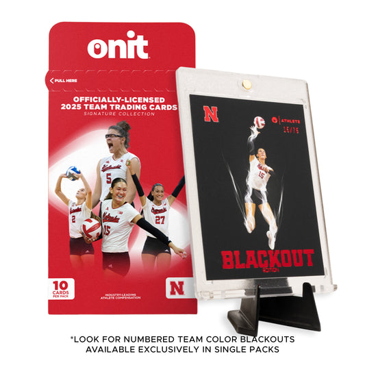 University of Nebraska Volleyball 2025 Trading Cards - Single Pack