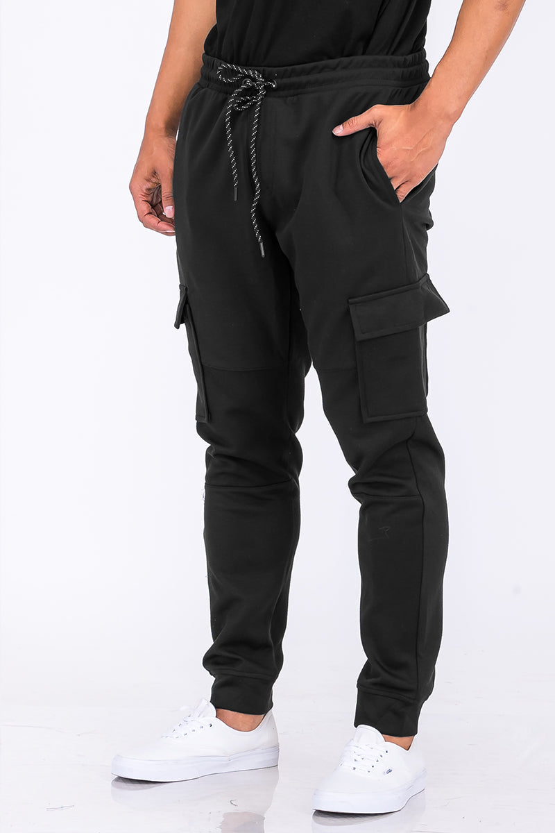 Cotton Blend Cargo Joggers with Elastic Drawstring | Apparel | Kitchen + Metal