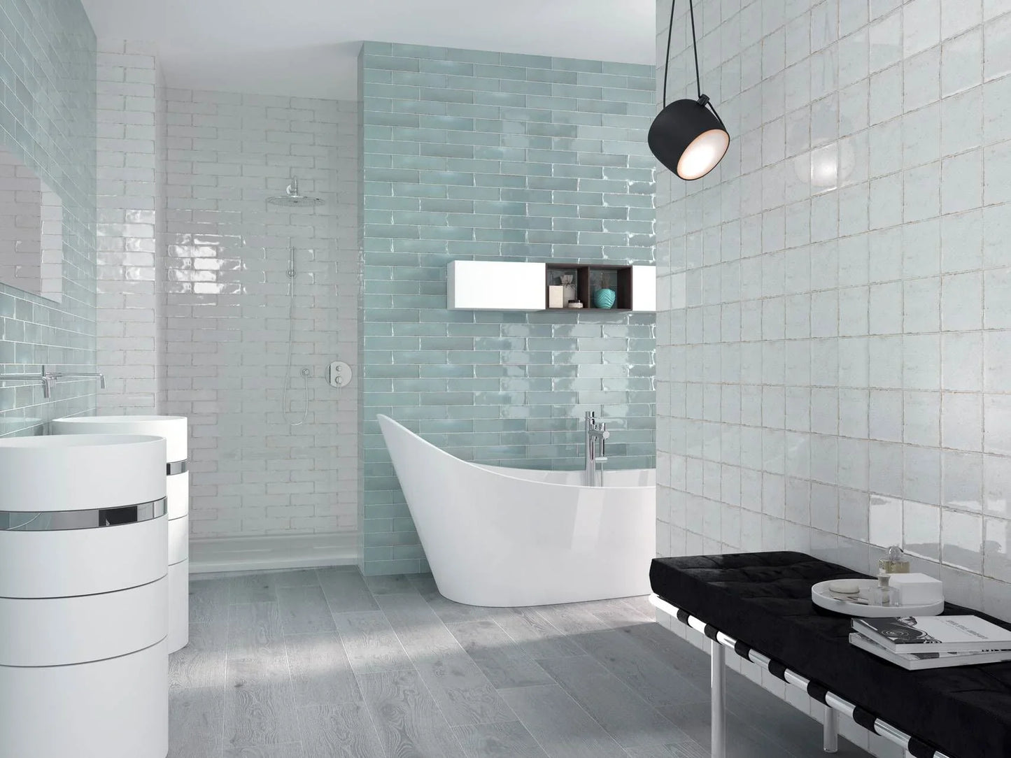 Soul Crackled Print Subway Tile