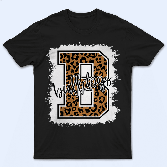 Bleached Leopard School Mascot - Personalized Custom T Shirt - Birthday, Loving, Funny Gift for Teacher, Kindergarten, Preschool, Pre K, Paraprofessional