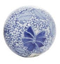 Blue Ceramic Floral Handmade Glossy Decorative Orbs & Vase Filler