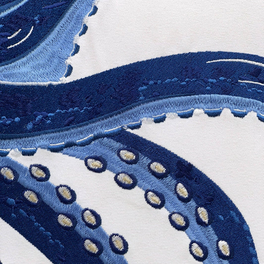 Blue Octopus Indoor/Outdoor Throw Pillow