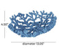 Blue Resin Coral Textured Decorative Bowl
