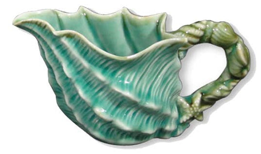 Blue Shell Tea & Serving Pieces – Coastal Ceramic Décor