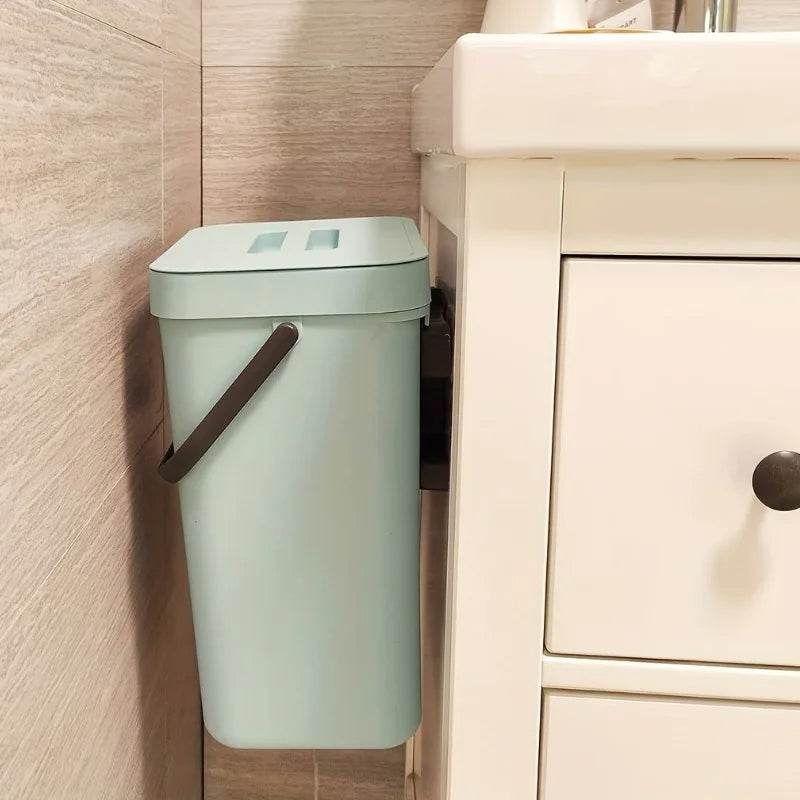 Space Saving Trash Can with Silent Lid