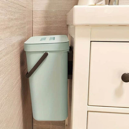 Space Saving Trash Can with Silent Lid