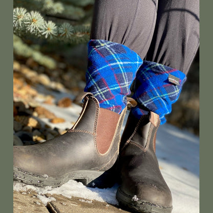 Polar Feet Adult Socks - Blue Argyle