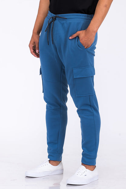Cotton Blend Cargo Joggers with Elastic Drawstring | Apparel | Kitchen + Metal