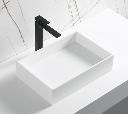 ALFI brand  ABRS2014 20" x 14" White Matte Solid Surface Resin Sink