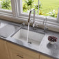 ALFI brand  AB2317 23" White Fireclay Undermount Kitchen Sink