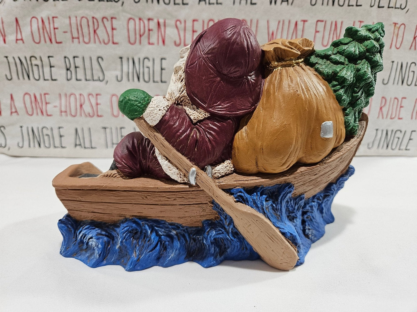 Boating Santa Figurine