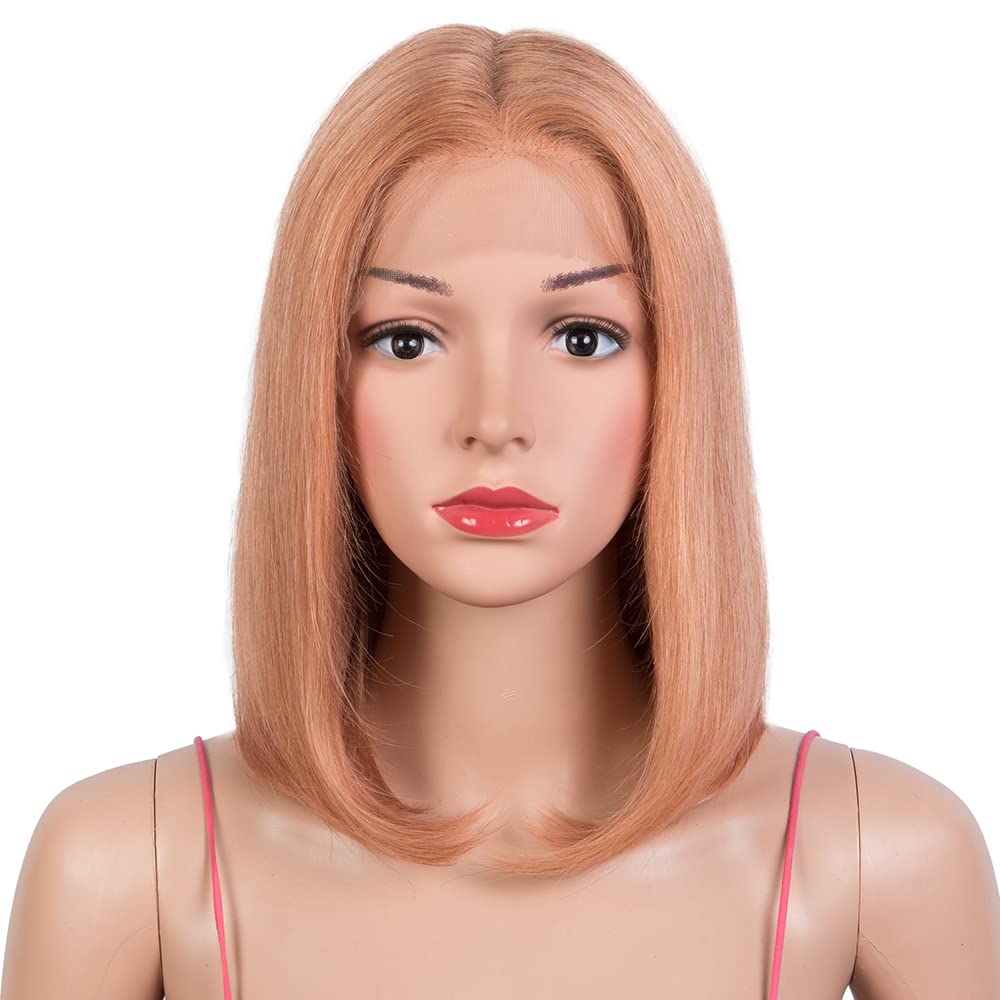 Bob Lace Front Wigs Human Hair Straight T Part Lace Wig