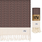Boho Diamond Turkish Peshtemal Beach Bath Gym Yoga Towel 36” x 71”