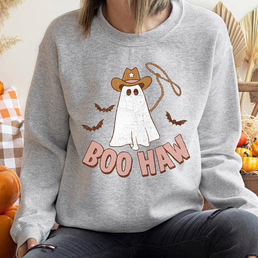 Boo Haw Cowboy Halloween Sweatshirt