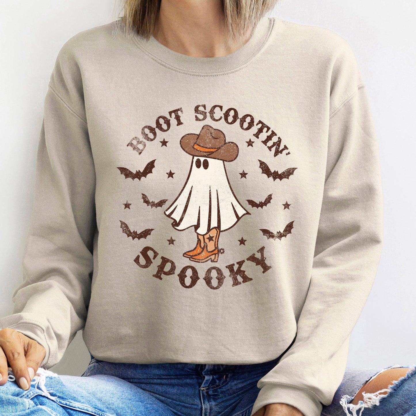 Boot Scooting Spooky Halloween Sweatshirt