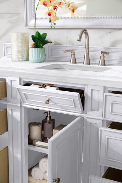 Bristol 60" Single Vanity Cabinet, Bright White