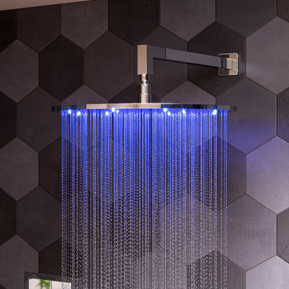 ALFI brand LED16R 16" Round Multi Color LED Rain Shower Head