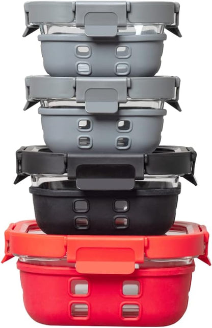 Glass Containers + Lids Set