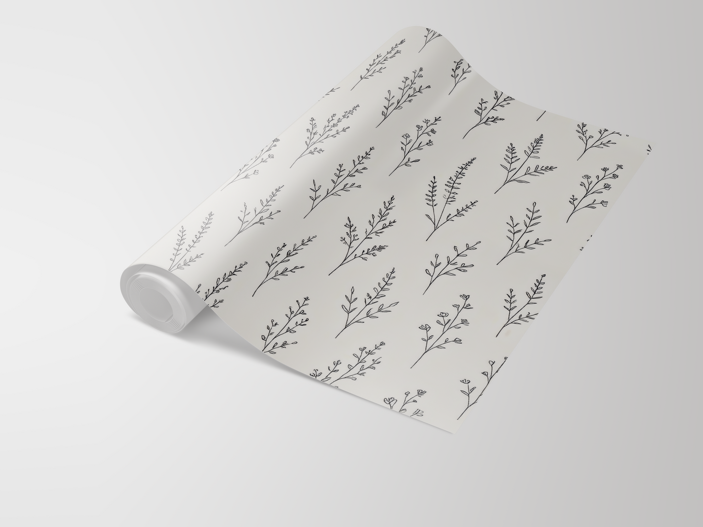 Botanical Linework Wallpaper