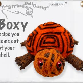 Boxy the Box Turtle String Doll Keychain