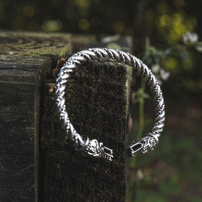 Vikings Geri & Freki Bangle Bracelet