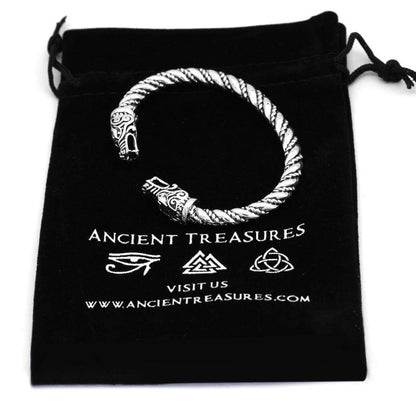 Vikings Geri & Freki Bangle Bracelet