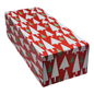 Slipper Gift Box - set of 2 - Red with Trees