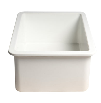ALFI brand ABF2718UD 27" x 18" Fireclay Undermount / Drop In Firelcay Kitchen Sink