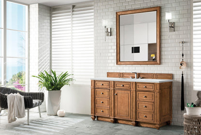 Bristol 60" Single Vanity Cabinet, Bright White