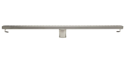 ALFI brand  ABLD32C 32" Modern Stainless Steel Linear Shower Drain with Groove Holes