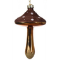 Gold Stem Glass Mushroom Ornament -