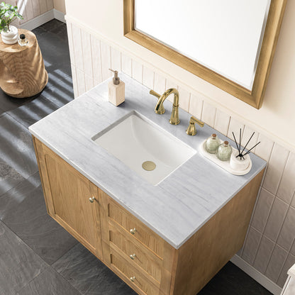 Laurent 36" Single Vanity Cabinet, Light Natural Oak
