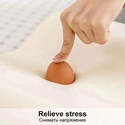 Orthopedic Memory Foam Long Pillow for Neck and Spine Support - Bedding