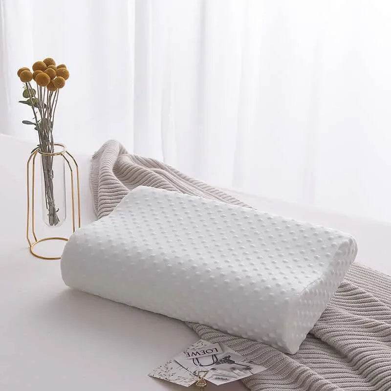 Orthopedic Memory Foam Long Pillow for Neck and Spine Support - Bedding