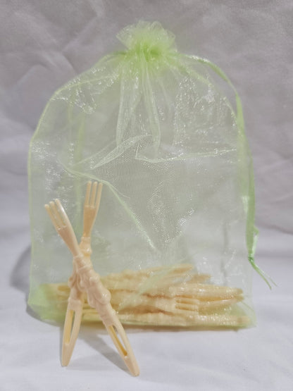 Vintage 1950's Fleur-de-lis Cocktail Forks