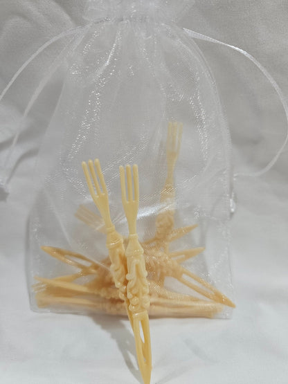 Vintage 1950's Fleur-de-lis Cocktail Forks