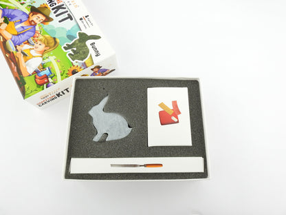Bunny Soapstone Carving Kit: Safe and Fun DIY Craft for Kids and