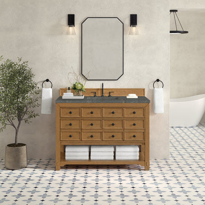 Malibu 48" Single Vanity, Amber Birch