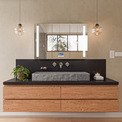 ALFI brand AB1035 8" Widespread Wall-Mounted Cross Handle Faucet