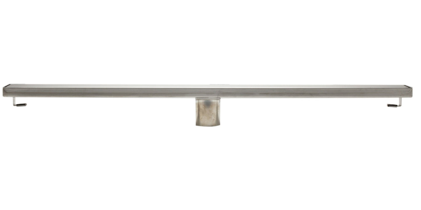ALFI brand  ABLD32B-BSS 32" Modern Brushed Stainless Steel Linear Shower Drain with Solid Cover
